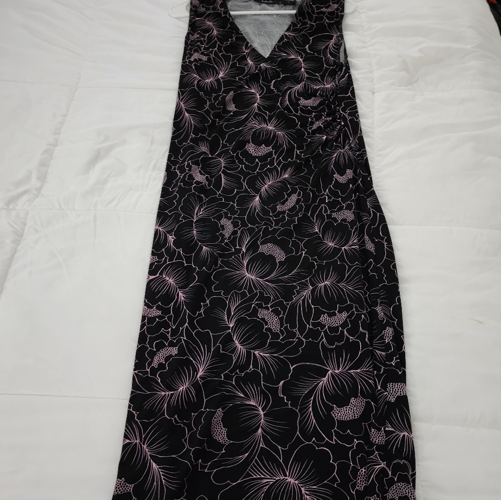Large black stretch dress